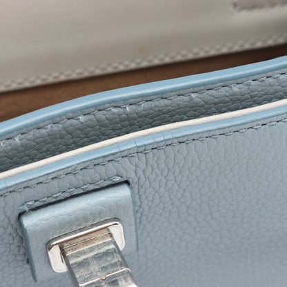 ハンドバッグ レザー ライトブルー 2WAY エムシーエム バッグ MCM