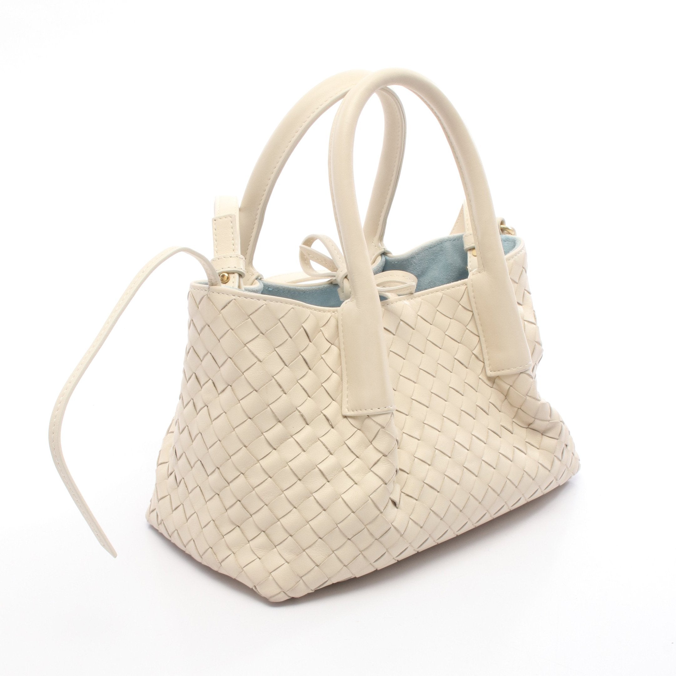 スモール ピナコテーカ イントレチャート ハンドバッグ レザー