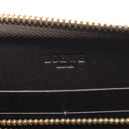 アナグラム ラウンドファスナー長財布 ヌバック レザー ライトブラウン ダークブラウン ロエベ 財布・小物 LOEWE