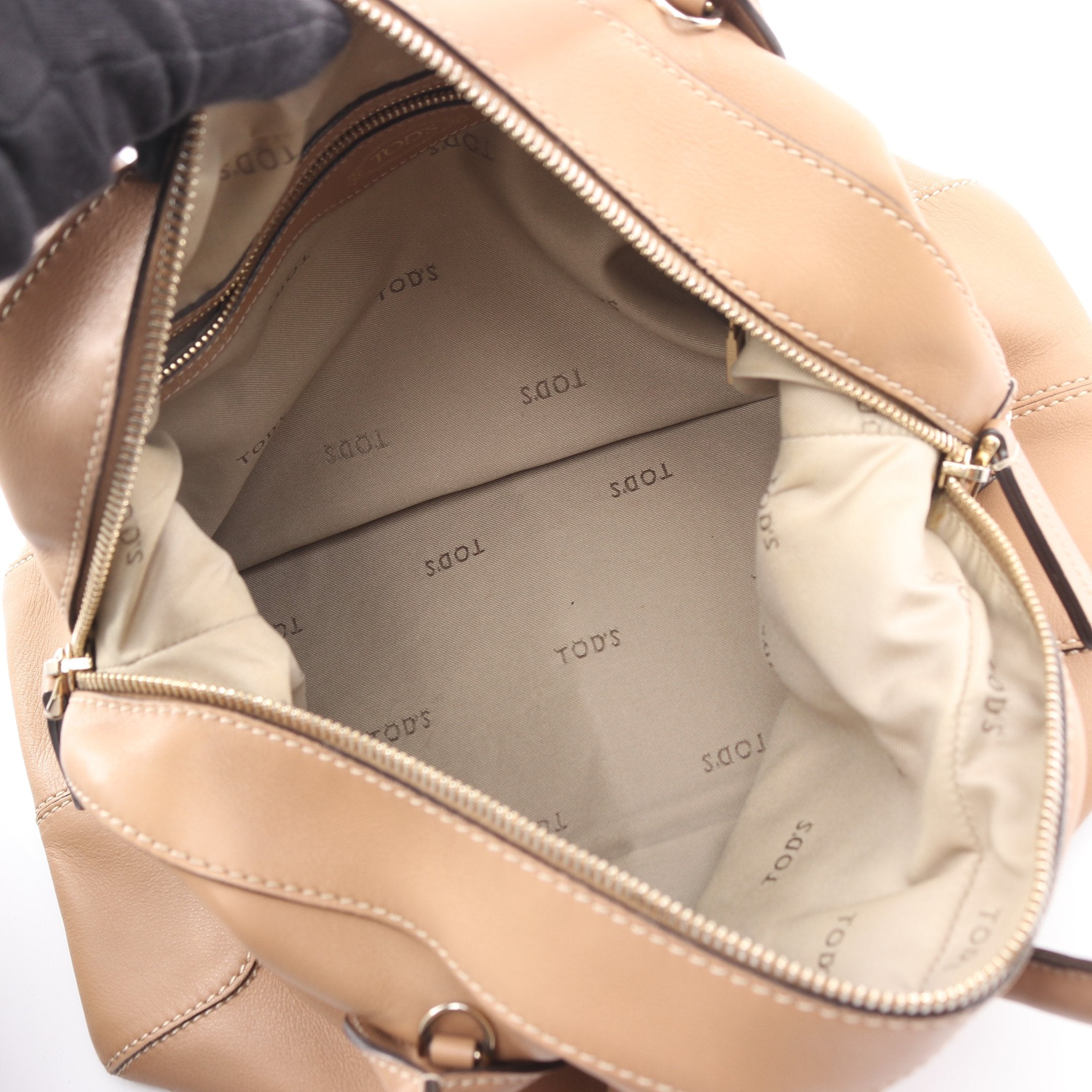 Dスタイリング ハンドバッグ レザー グレーブラウン 2WAY トッズ – RECLO