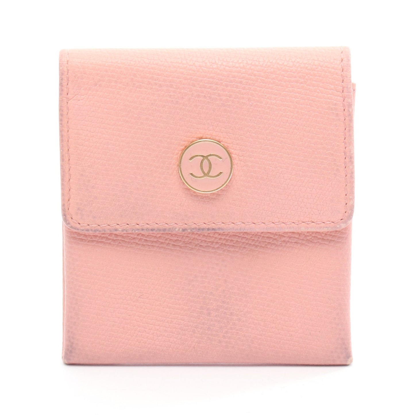 ココボタン コインケース レザー ピンク ゴールド金具 シャネル 財布・小物 CHANEL