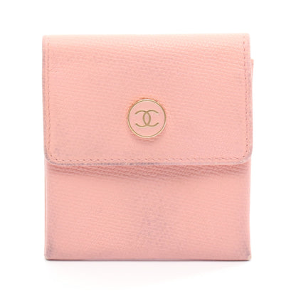 ココボタン コインケース レザー ピンク ゴールド金具 シャネル 財布・小物 CHANEL
