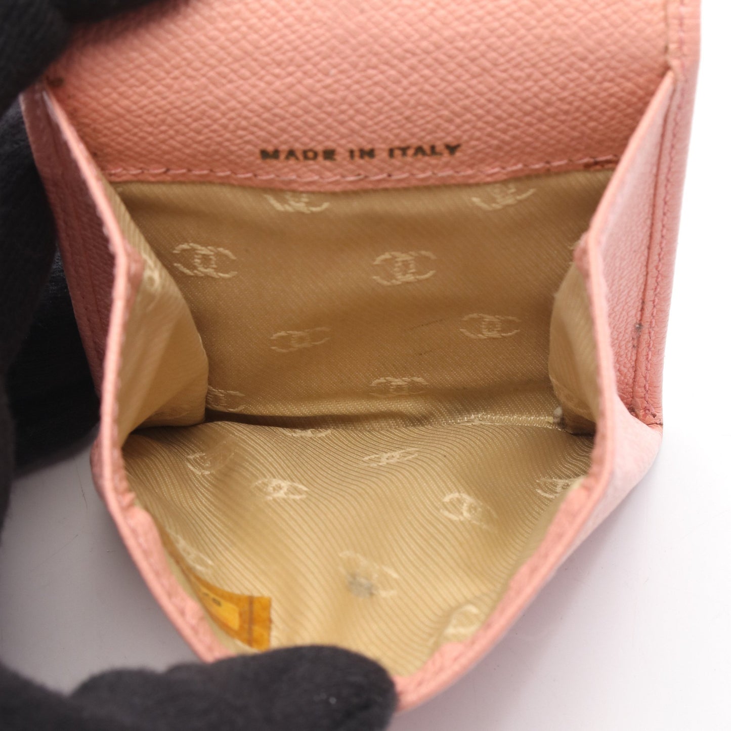 ココボタン コインケース レザー ピンク ゴールド金具 シャネル 財布・小物 CHANEL