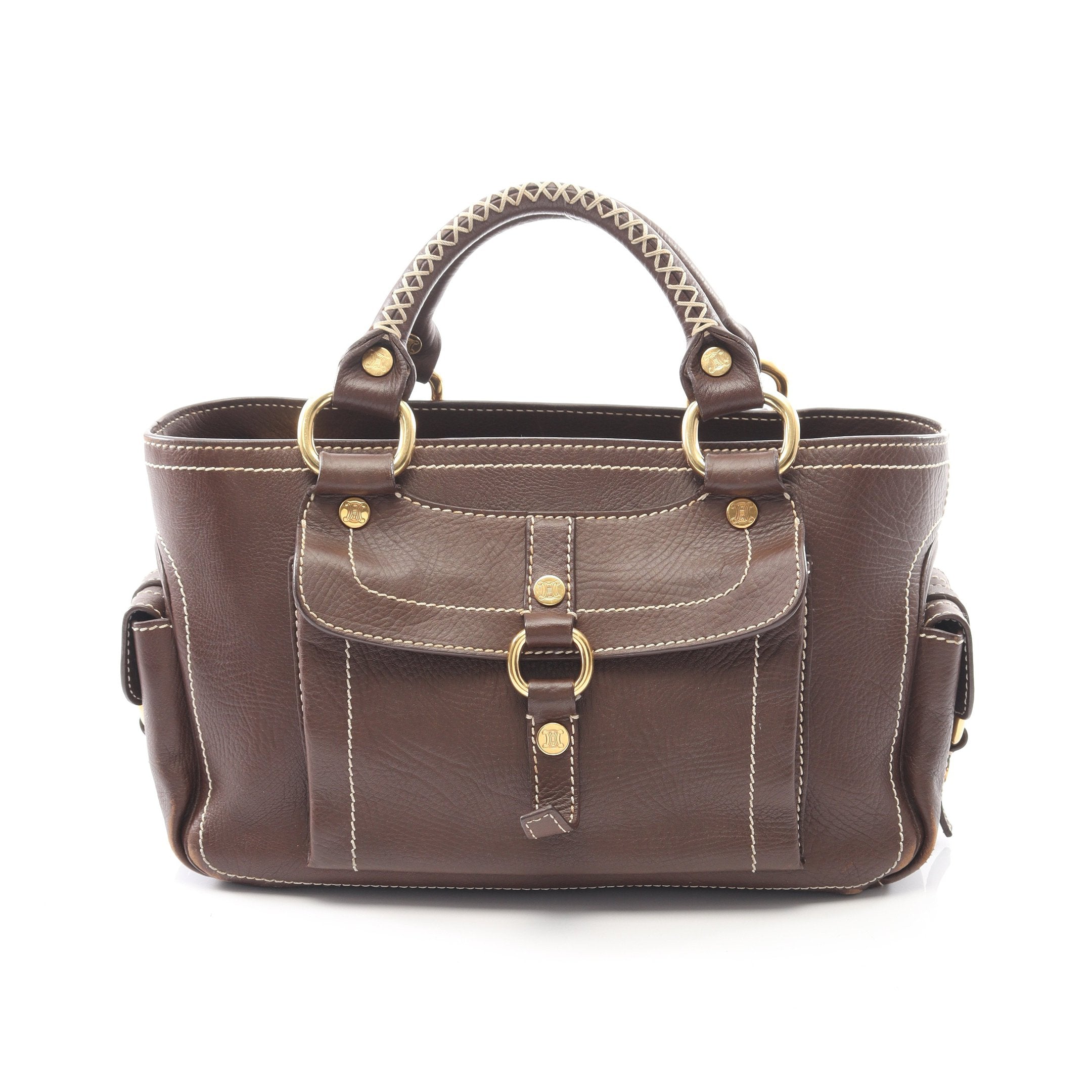 ブギーバッグ ハンドバッグ レザー ダークブラウン セリーヌ – RECLO