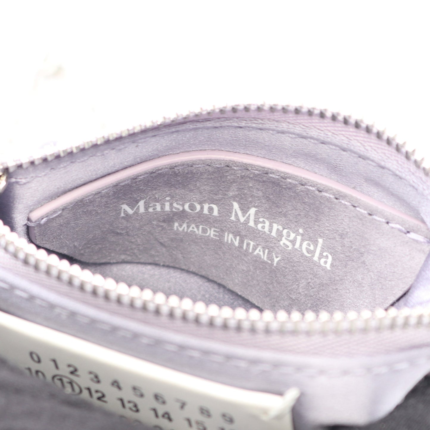 5AC ベビー チェーンショルダーバッグ サテン スエード ライトパープル ラインストーン メゾンマルジェラ11 バッグ Maison Margiela 11