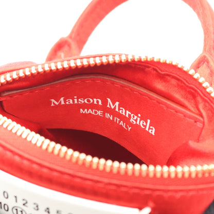5AC ベビー チェーンショルダーバッグ サテン スエード レッド ラインストーン メゾンマルジェラ11 バッグ Maison Margiela 11