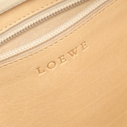 アナグラム ワンショルダーバッグ スエード レザー ベージュ アイボリー ロエベ バッグ LOEWE