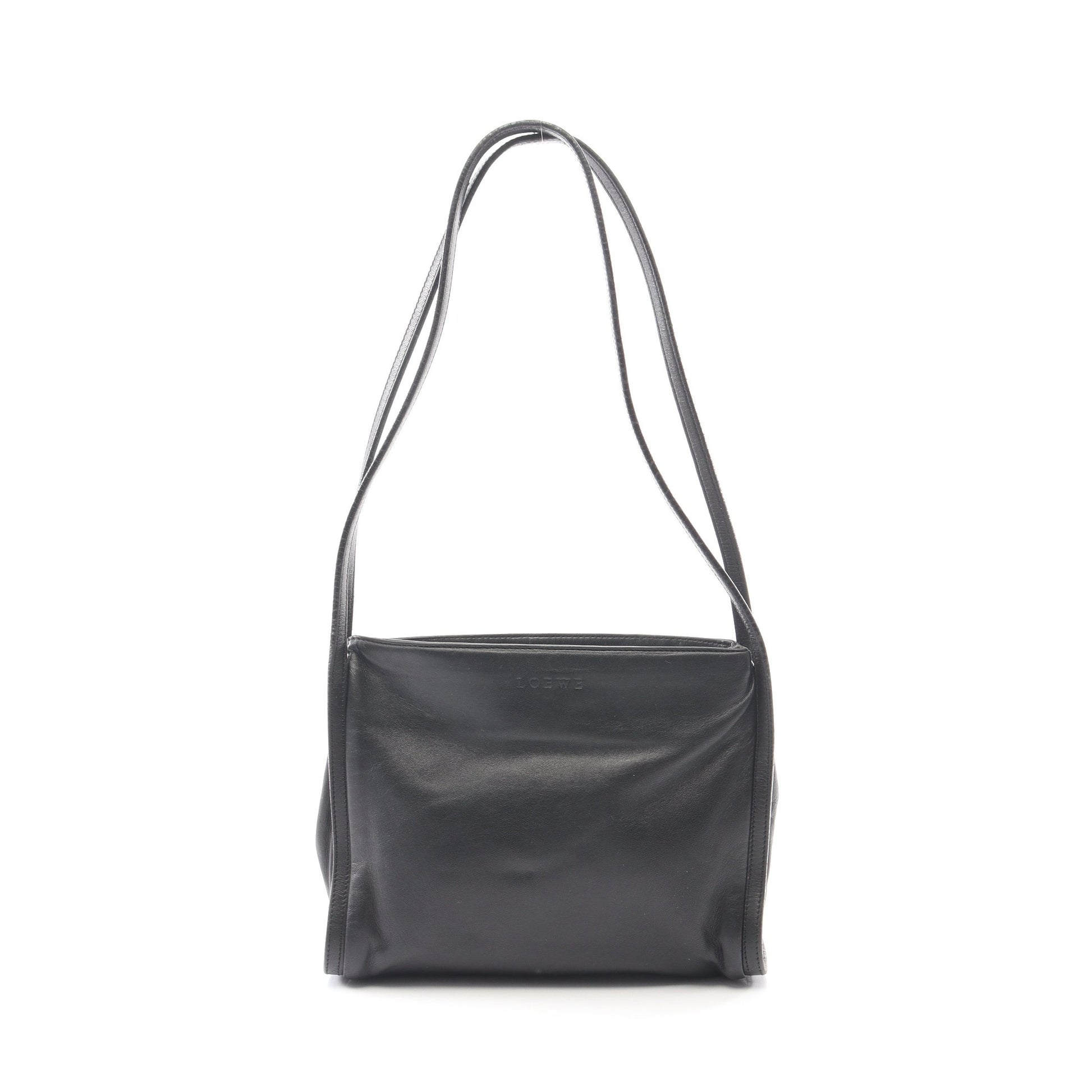 ショルダーバッグ レザー ブラック ロエベ – RECLO