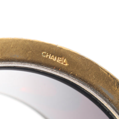 バングル GP ゴールド ブラック ヴィンテージ シャネル アクセサリー CHANEL
