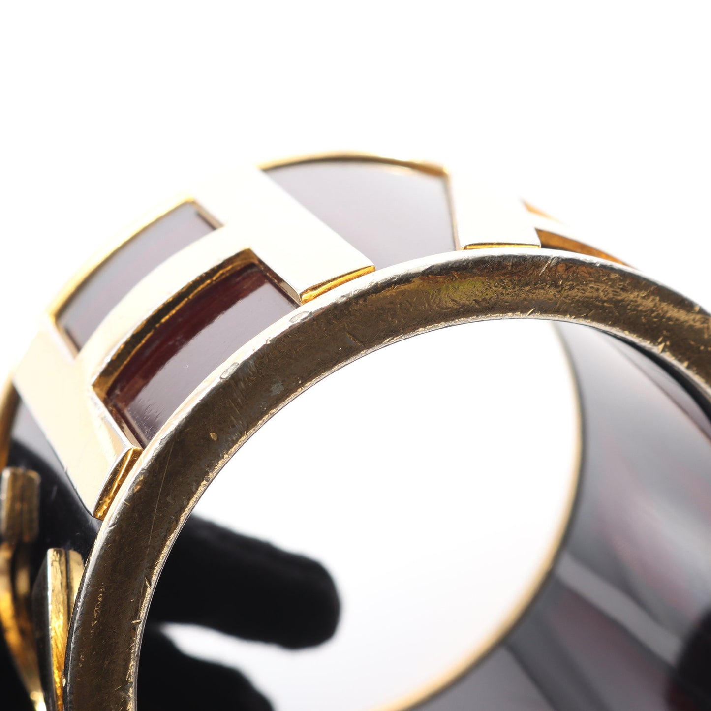 バングル GP ゴールド ブラック ヴィンテージ シャネル アクセサリー CHANEL