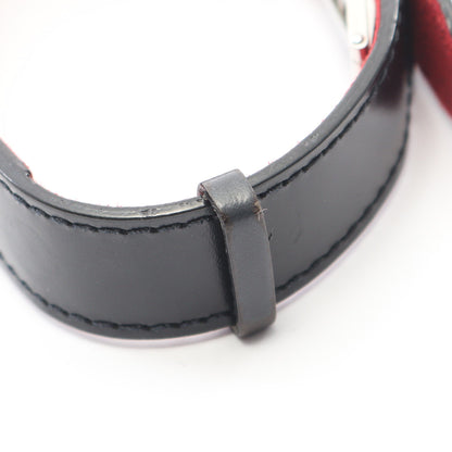 ブラスレ ヴー グッドラック ブレスレット レザー ブラック シルバー ルイヴィトン アクセサリー LOUIS VUITTON