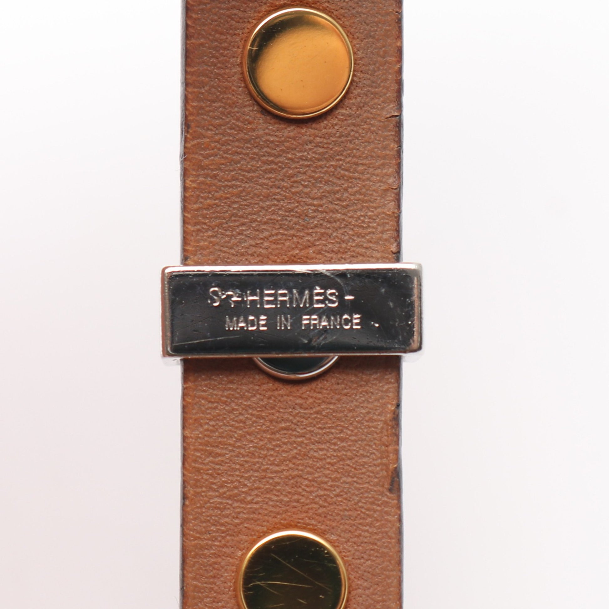 ミニドッグ クルー ブレスレット ヴォースイフト グレー A刻印 エルメス アクセサリー HERMES
