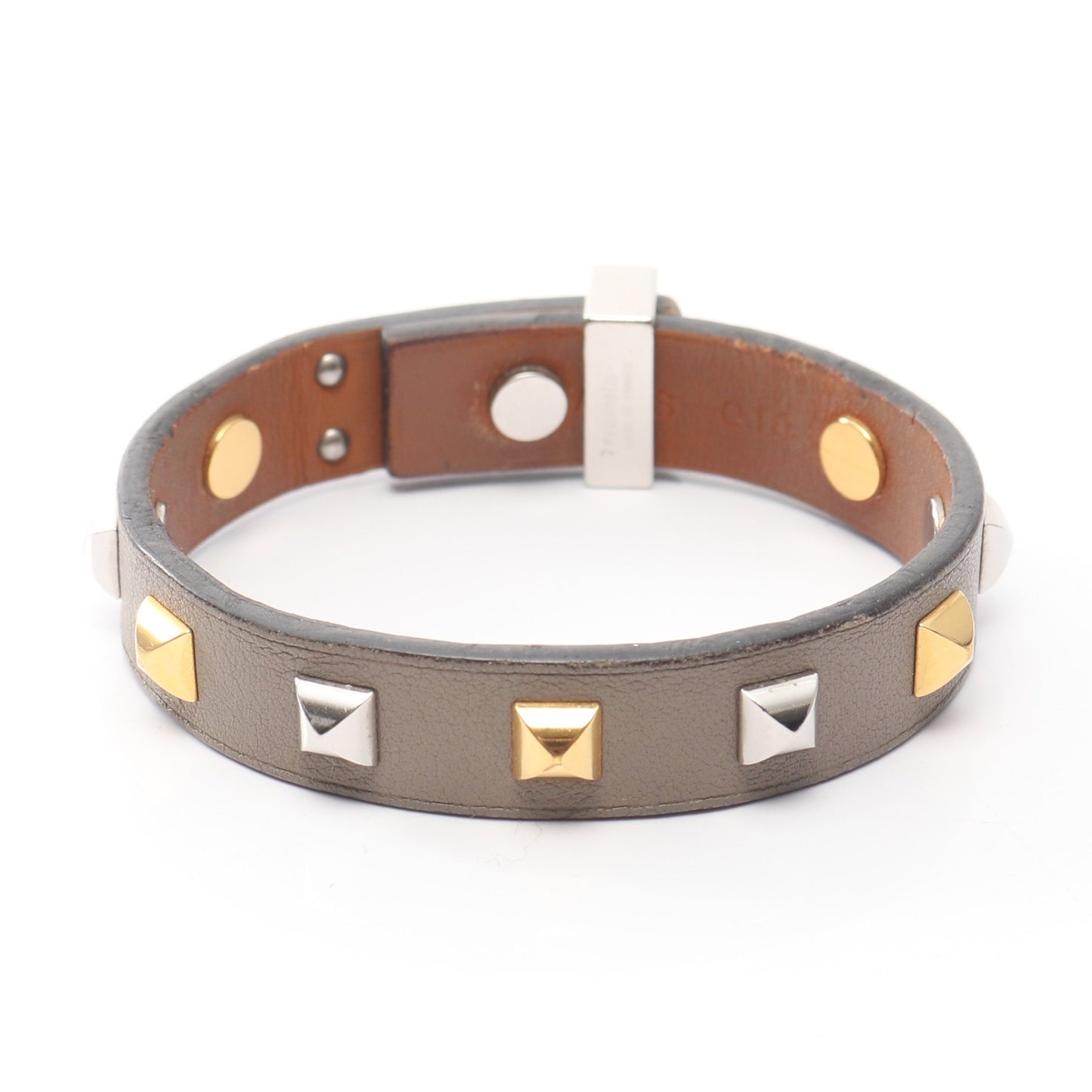 ミニドッグ クルー ブレスレット ヴォースイフト グレー A刻印 エルメス アクセサリー HERMES