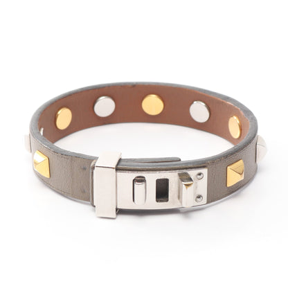 ミニドッグ クルー ブレスレット ヴォースイフト グレー A刻印 エルメス アクセサリー HERMES