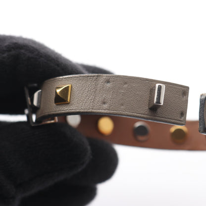ミニドッグ クルー ブレスレット ヴォースイフト グレー A刻印 エルメス アクセサリー HERMES