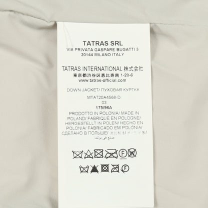 BORBORE ボルボレ ダウンジャケット ナイロン オフホワイト タトラス アウター TATRAS