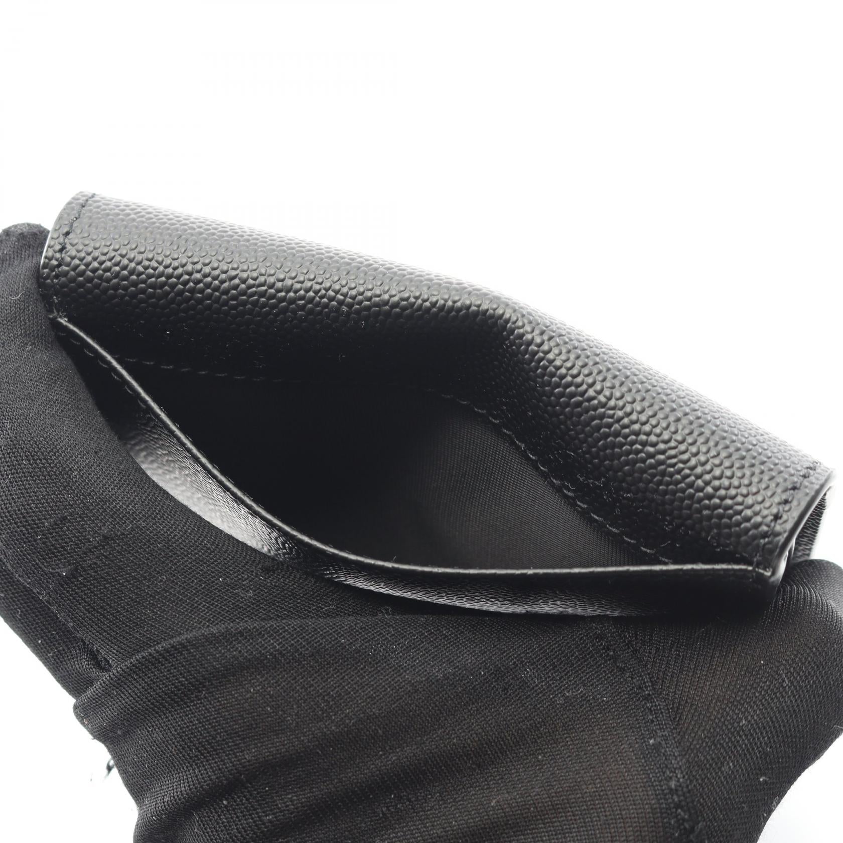 SAINT LAURENT ブラック レザー カードケース カードケース レザー ブラック サンローランパリ – RECLO