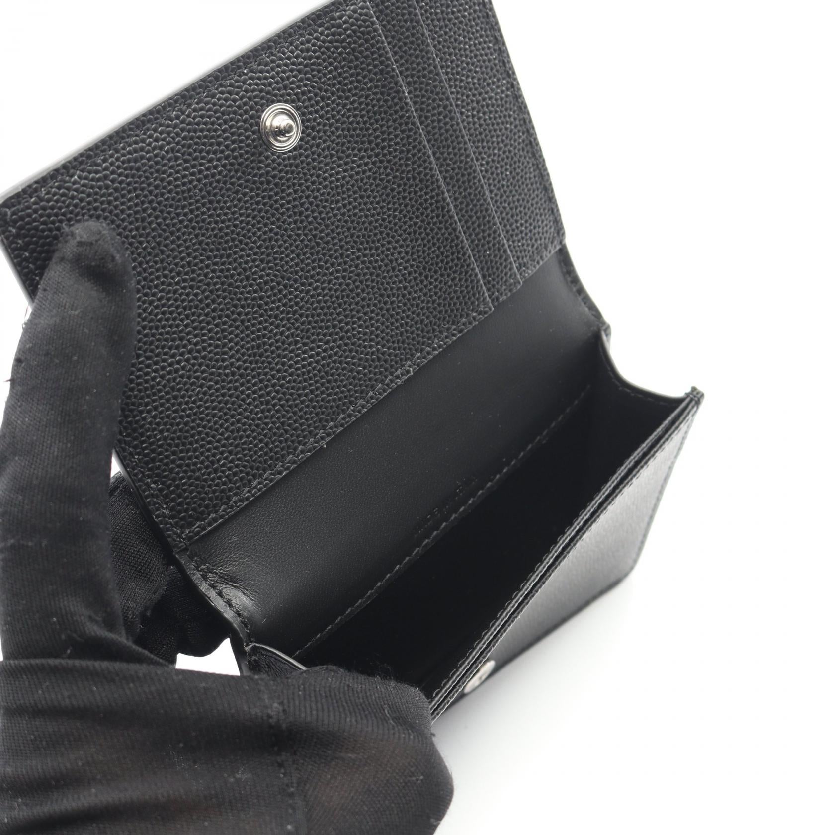 SAINT LAURENT ブラック レザー カードケース カードケース レザー ブラック サンローランパリ – RECLO