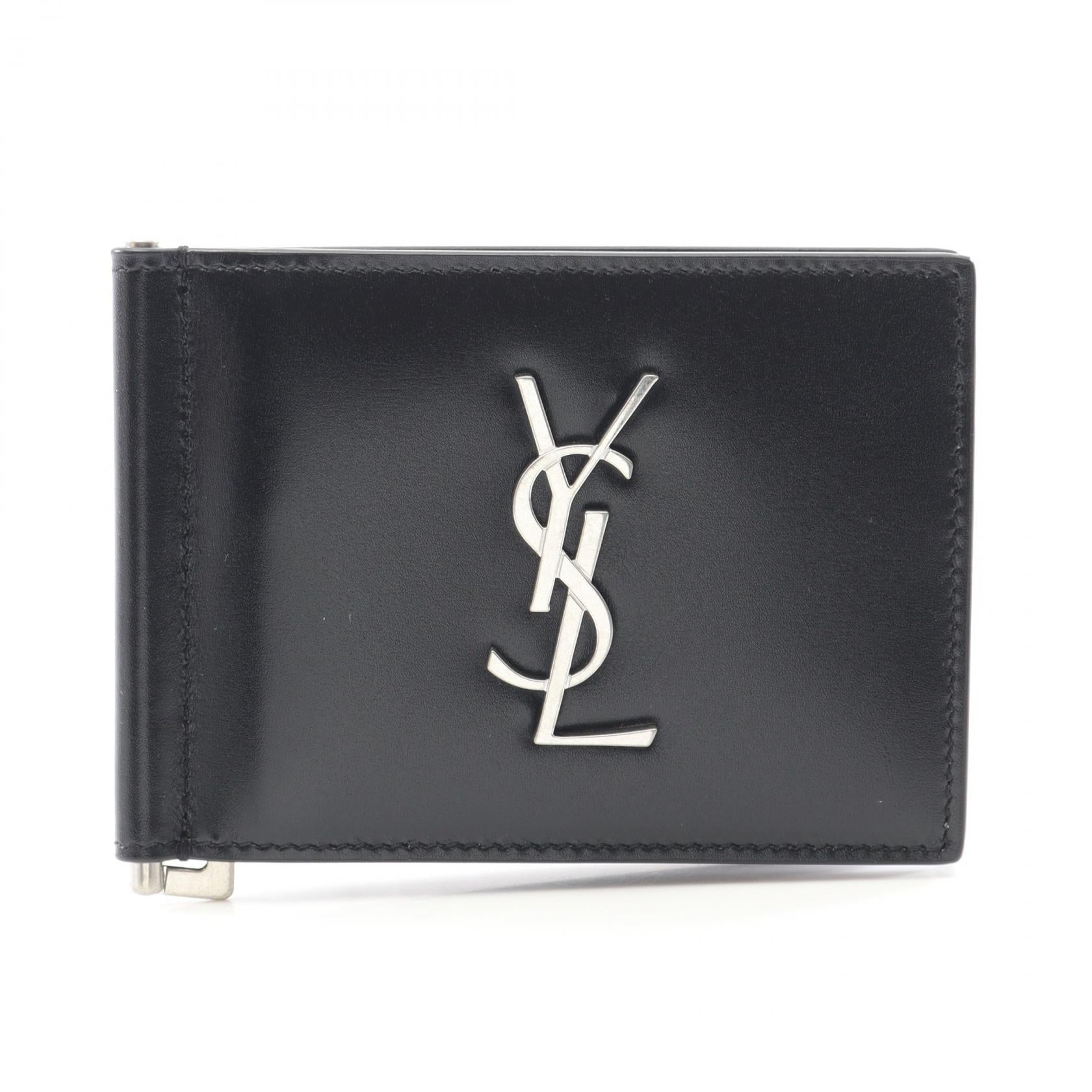 モノグラム 二つ折り財布 レザー ブラック サンローランパリ – RECLO