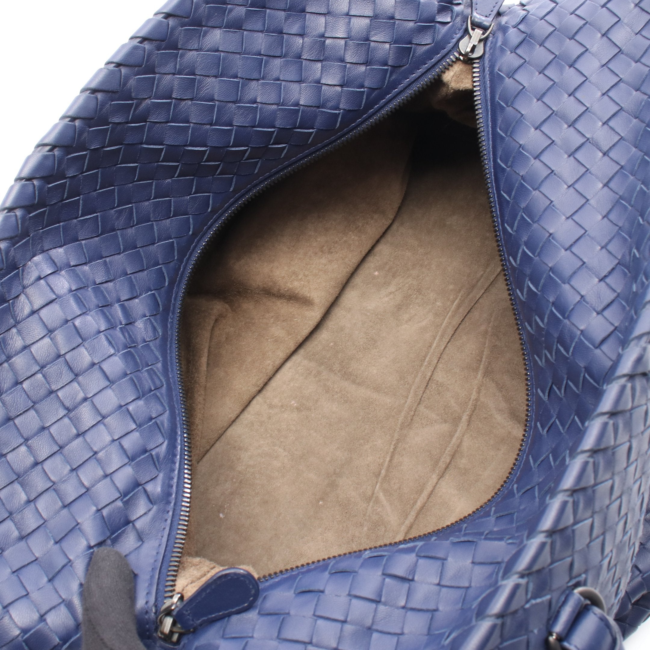 イントレチャート ラージ ハンドバッグ トートバッグ レザー ネイビー イントレチャート ラージ ハンドバッグ トートバッグ レザー ネイビー