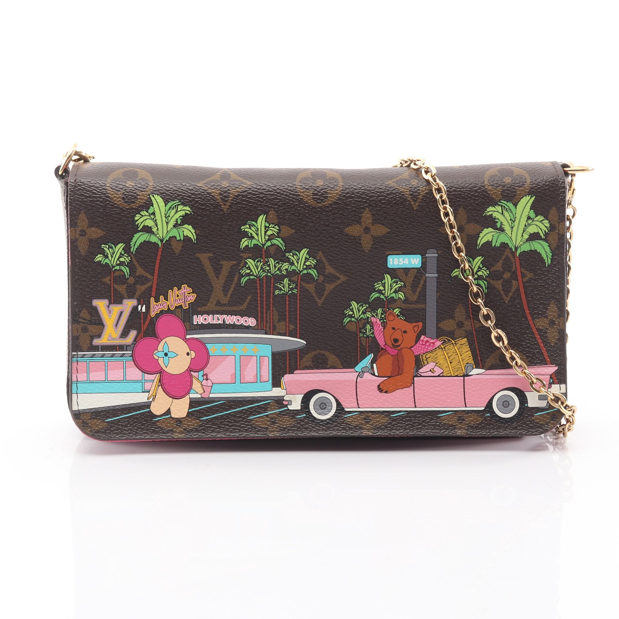 LOUIS VUITTON ルイヴィトン モノグラム ヴィヴィエンヌ ポシェット フェリシー ショルダーバッグ チェーンバッグ ショルダーウォレット ブラウン PVC M80859 ゴールド金具 ポシェット フェリシー モノグラム ヴィヴィエンヌ チェーンショルダー