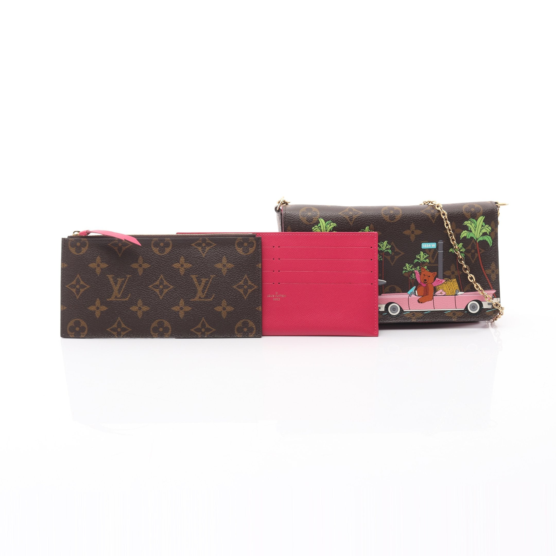 LOUIS VUITTON ルイヴィトン モノグラム ヴィヴィエンヌ ポシェット フェリシー ショルダーバッグ チェーンバッグ ショルダーウォレット ブラウン PVC M80859 ゴールド金具 ポシェット フェリシー モノグラム ヴィヴィエンヌ チェーンショルダー