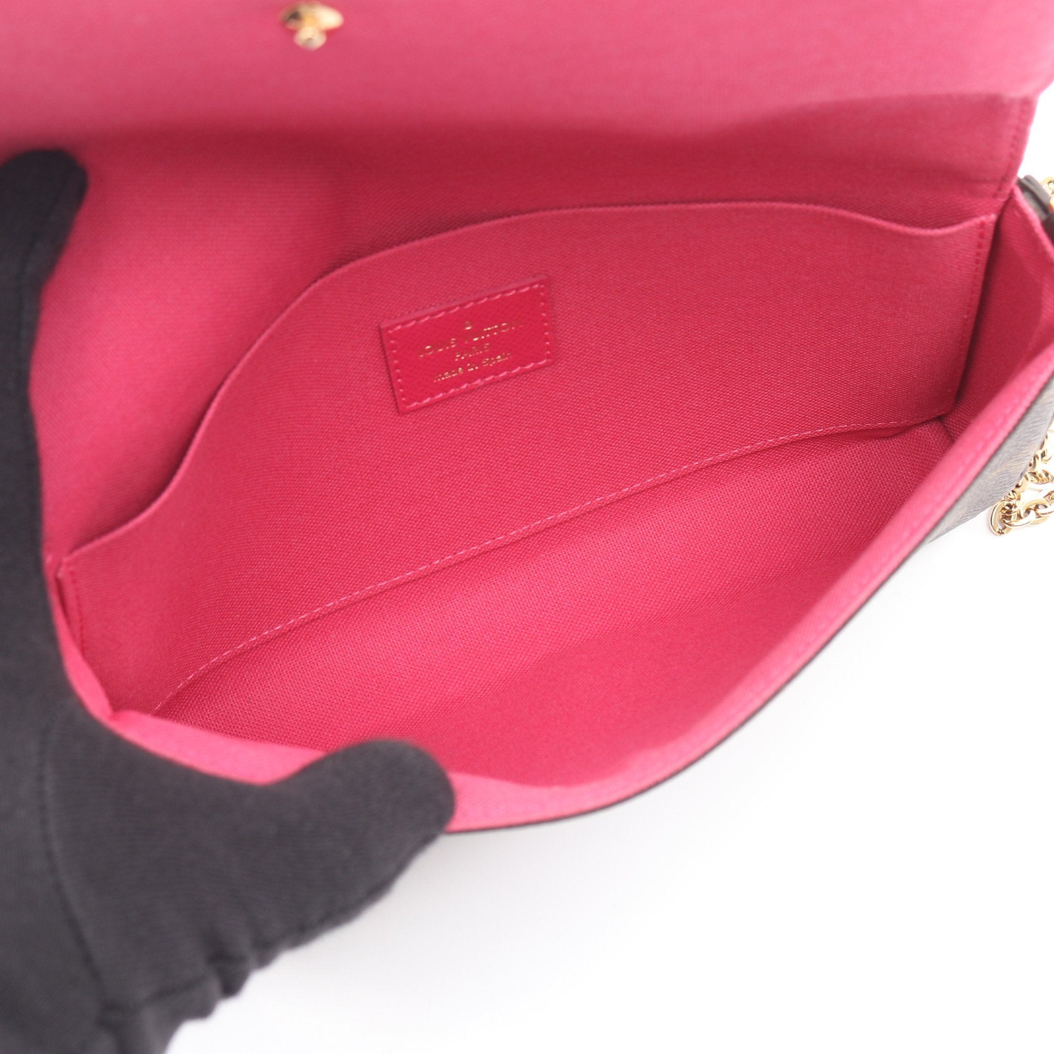 LOUIS VUITTON ルイヴィトン モノグラム ヴィヴィエンヌ ポシェット フェリシー ショルダーバッグ チェーンバッグ ショルダーウォレット ブラウン PVC M80859 ゴールド金具 ポシェット フェリシー モノグラム ヴィヴィエンヌ チェーンショルダー