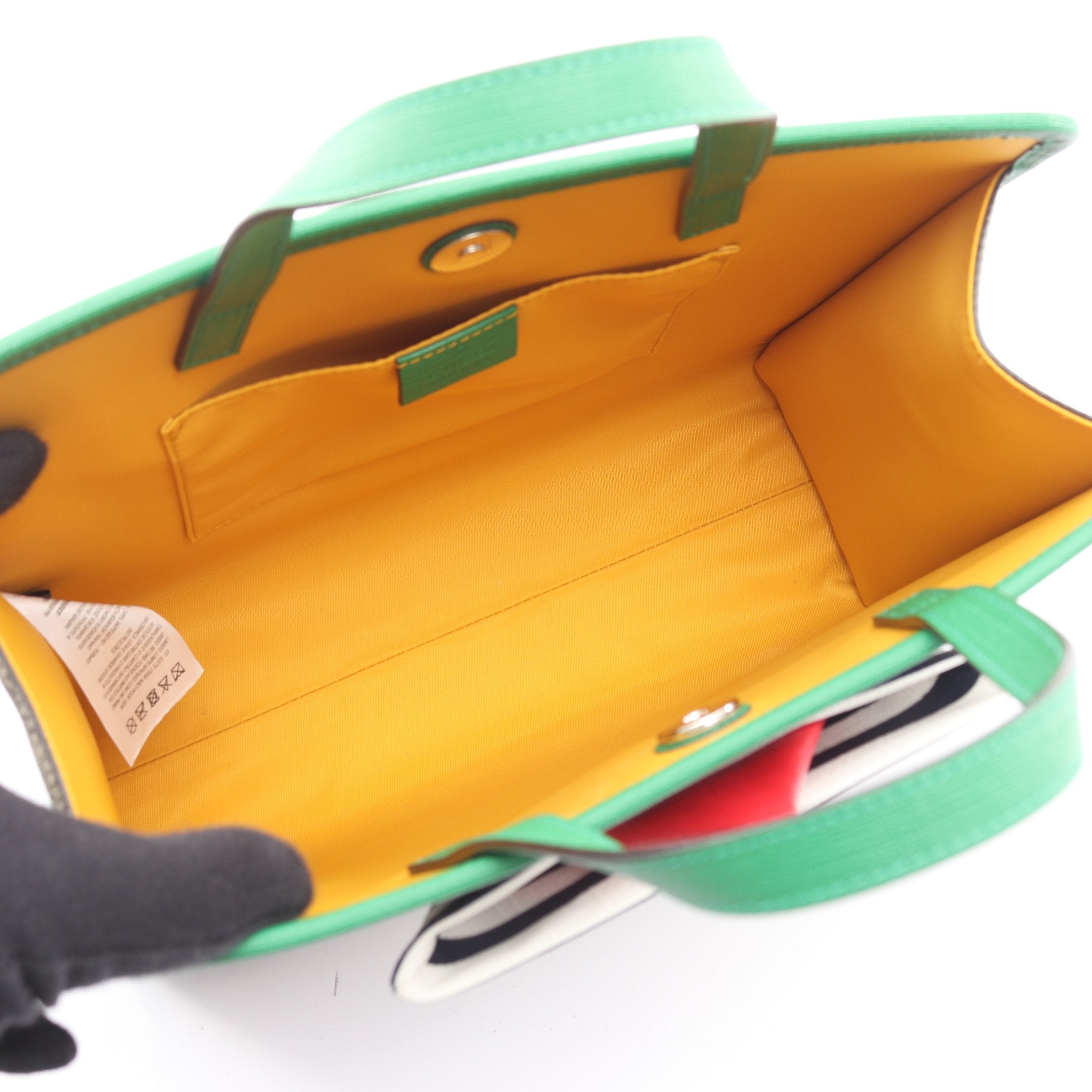 CHILDRENS チルドレンズ GGスプリーム ハンドバッグ PVC レザー グレー