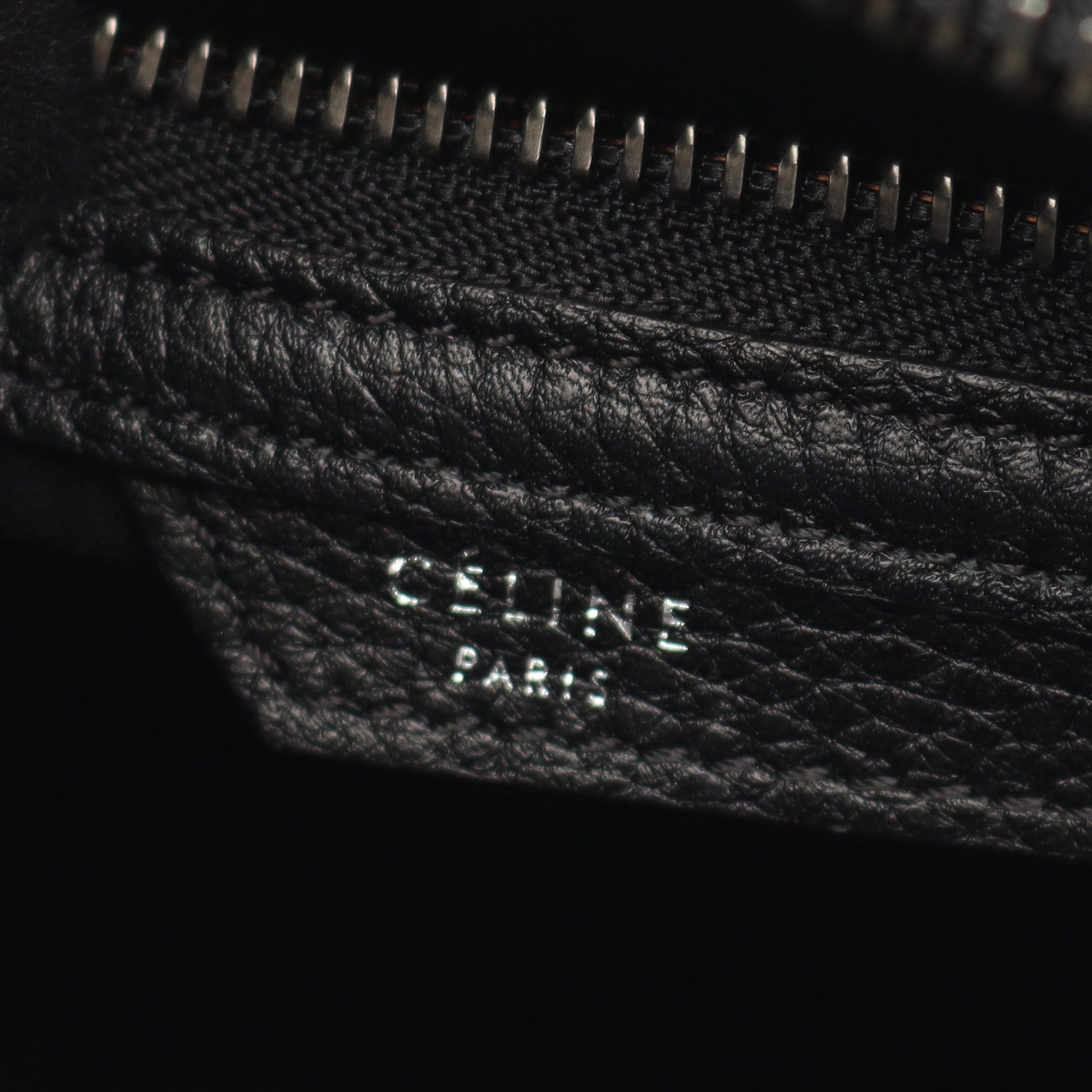 ラゲージ マイクロショッパー ハンドバッグ トートバッグ レザー ブラック セリーヌ バッグ CELINE