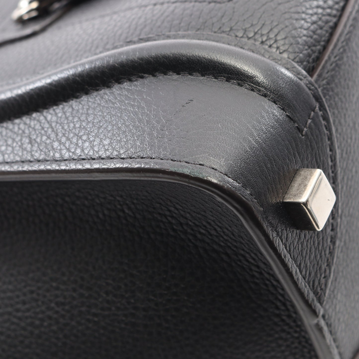 ラゲージ マイクロショッパー ハンドバッグ トートバッグ レザー ブラック セリーヌ バッグ CELINE