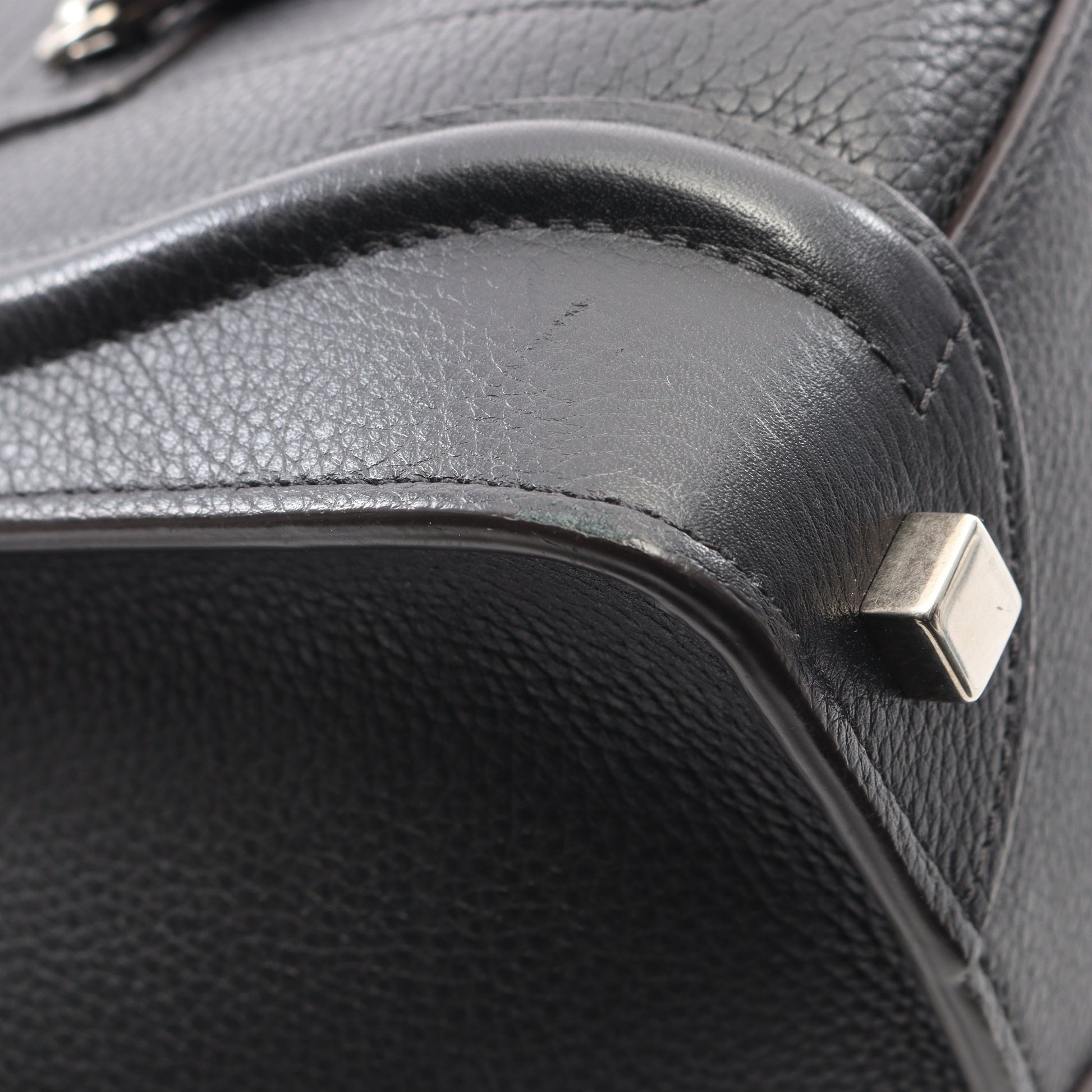 ラゲージ マイクロショッパー ハンドバッグ トートバッグ レザー ブラック セリーヌ バッグ CELINE
