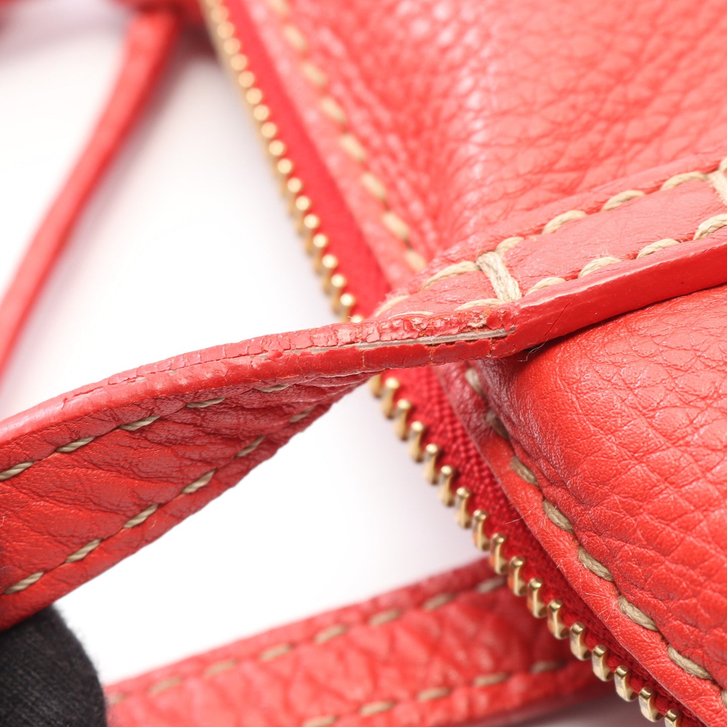 セレリア トゥーバッグ ショルダーバッグ レザー レッド フェンディ バッグ FENDI