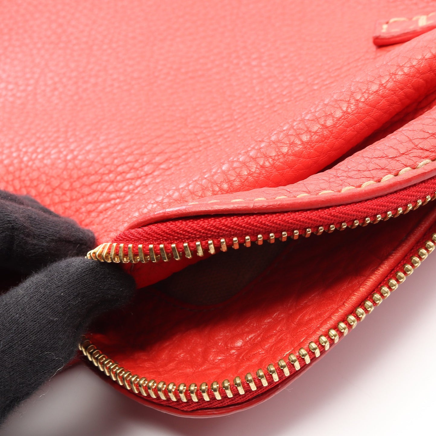 セレリア トゥーバッグ ショルダーバッグ レザー レッド フェンディ バッグ FENDI