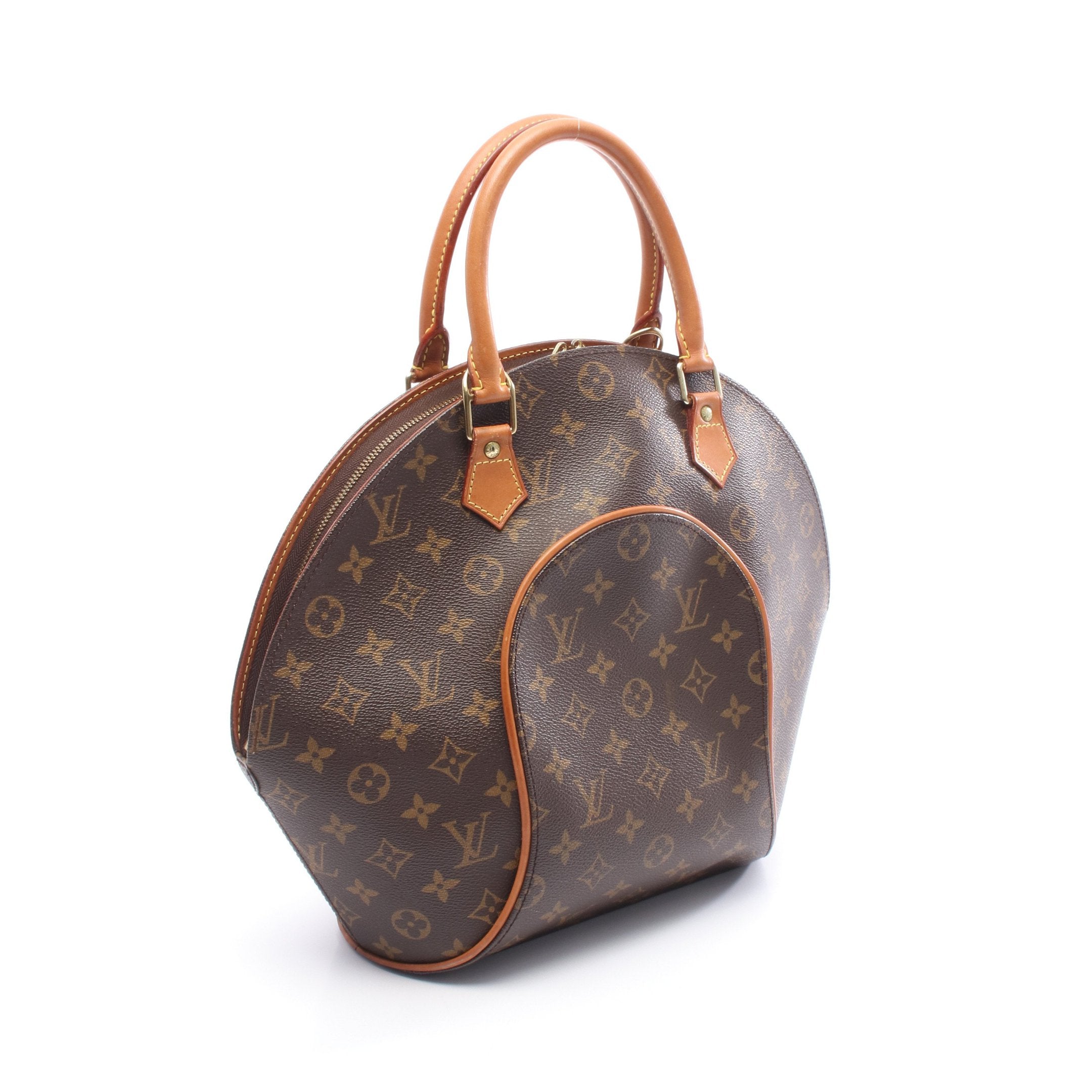 Louis Vuitton ハンドバッグ ブラウン　エリプス？ エリプスMM モノグラム ハンドバッグ PVC レザー ブラウン ルイ