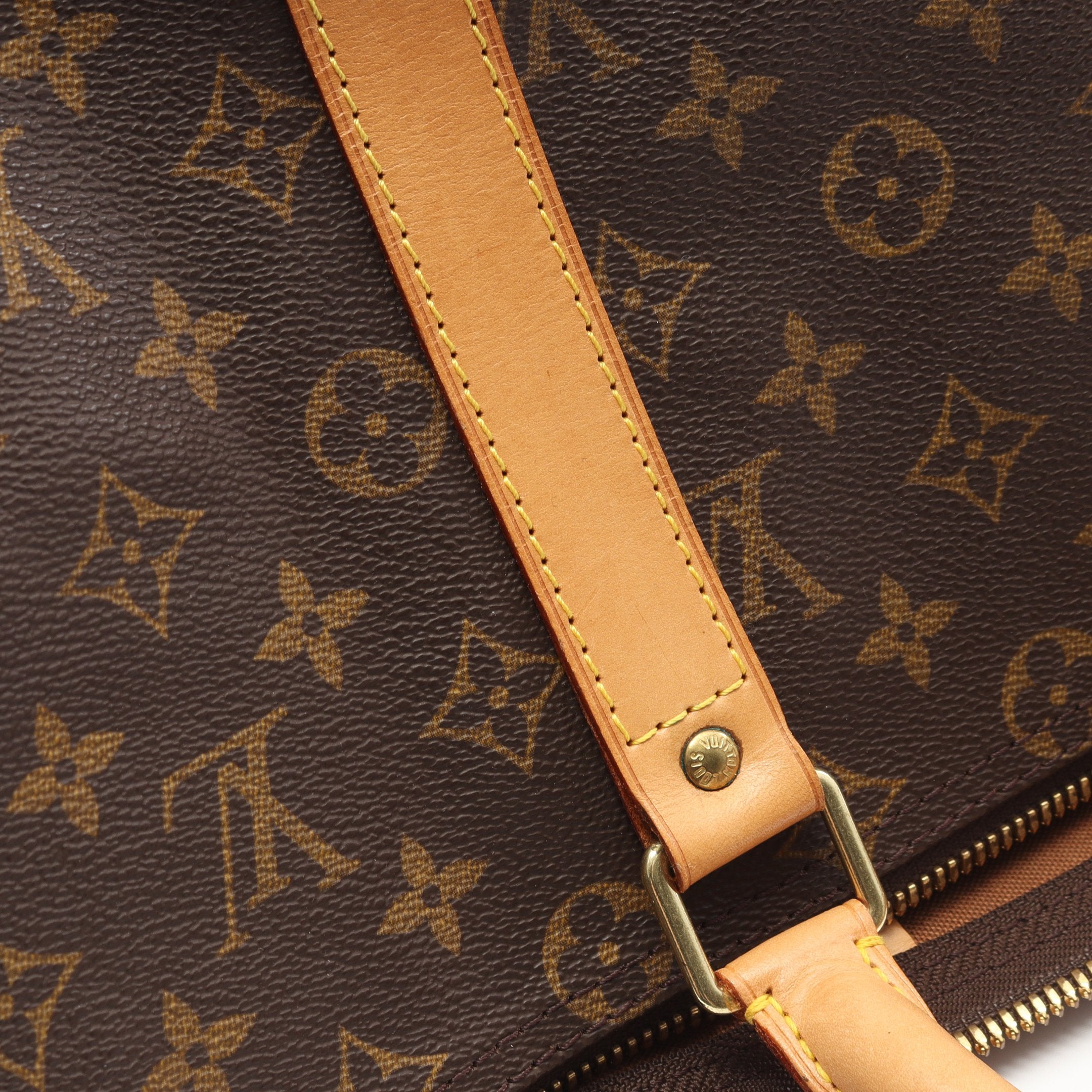 ルイヴィトン　ボストンバッグ　キーポル45 モノグラム　PVC ブラウン キーポル45 モノグラム ボストンバッグ PVC レザー ブラウン ルイ