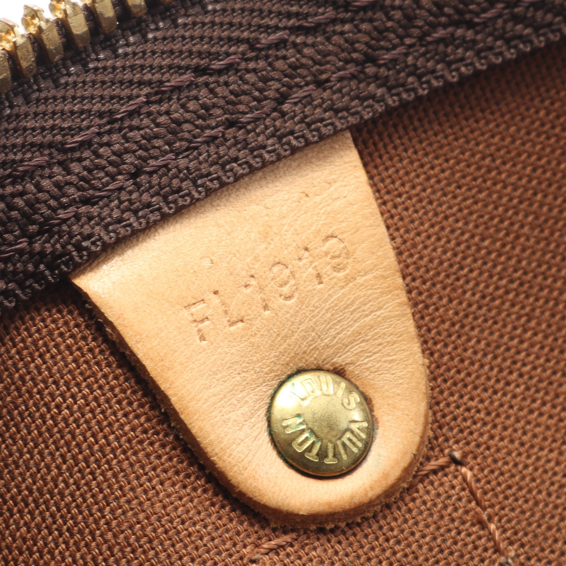 キーポル45 モノグラム ボストンバッグ PVC レザー ブラウン ルイ