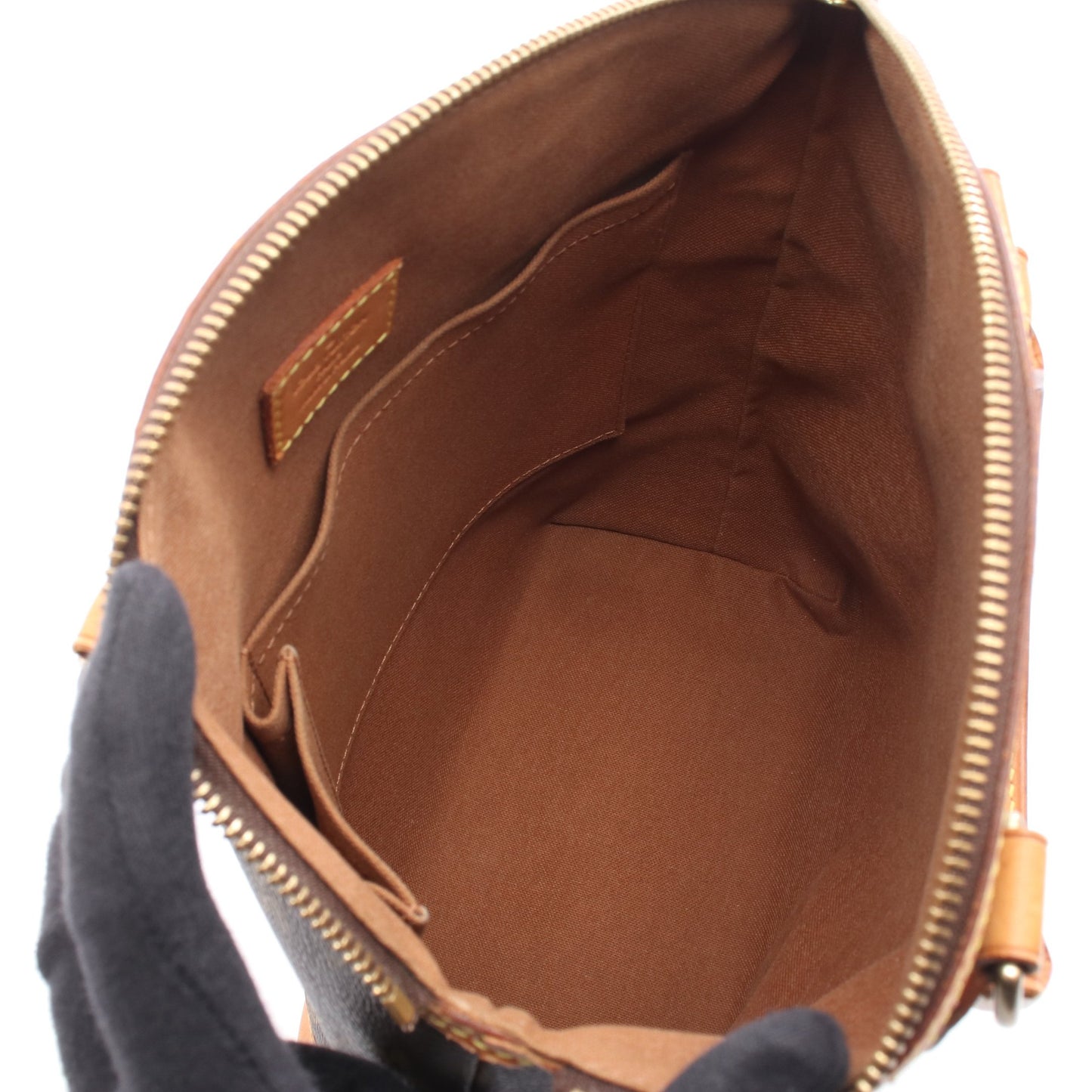 ロックイット モノグラム ハンドバッグ PVC レザー ブラウン ルイヴィトン バッグ LOUIS VUITTON