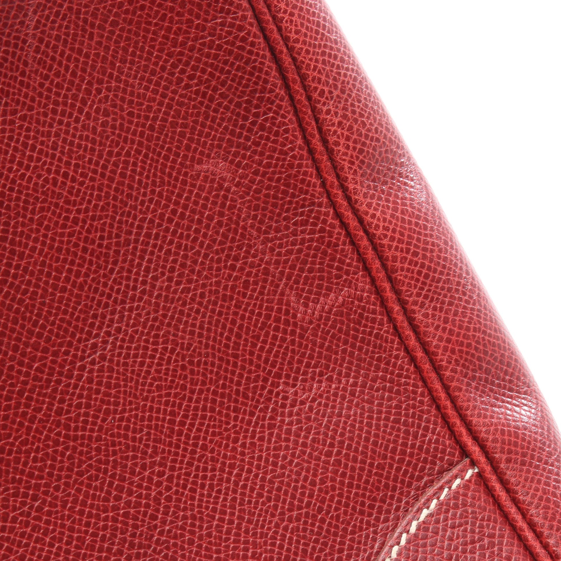 トリム31 ショルダーバッグ クシュベル レッド シルバー金具 □E刻印 エルメス バッグ HERMES