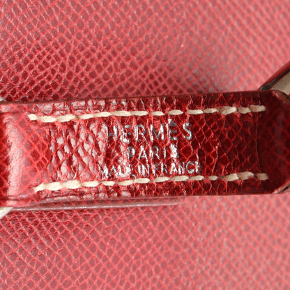 トリム31 ショルダーバッグ クシュベル レッド シルバー金具 □E刻印 エルメス バッグ HERMES
