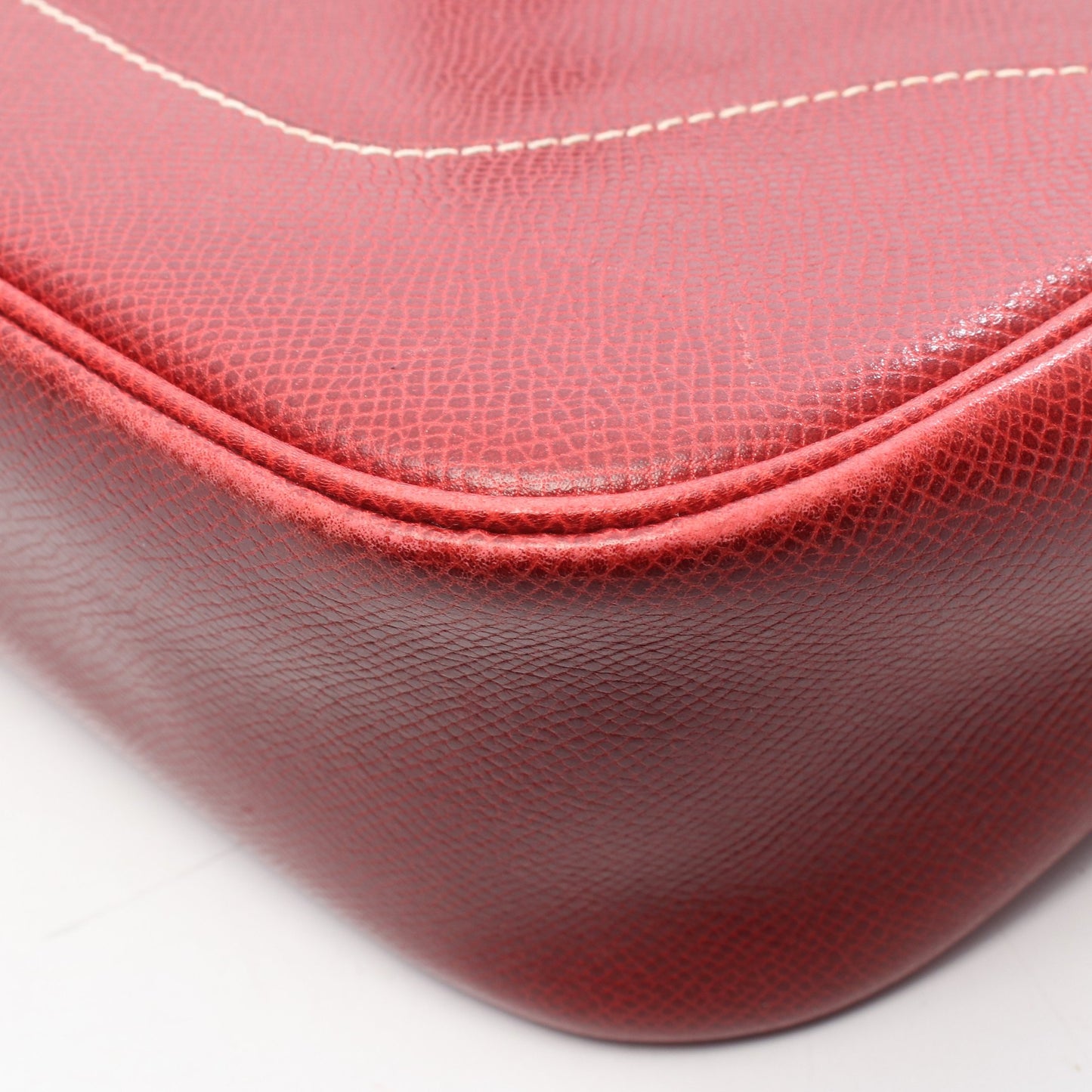 トリム31 ショルダーバッグ クシュベル レッド シルバー金具 □E刻印 エルメス バッグ HERMES
