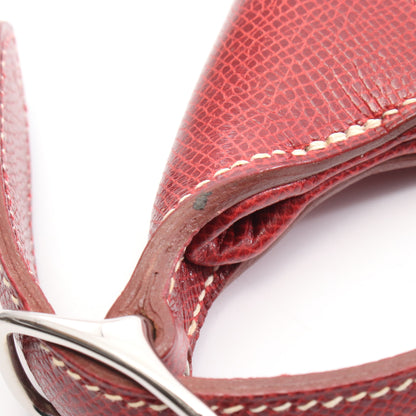 トリム31 ショルダーバッグ クシュベル レッド シルバー金具 □E刻印 エルメス バッグ HERMES