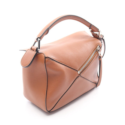 パズルバッグ スモール ハンドバッグ レザー ブラウン 2WAY ロエベ バッグ LOEWE