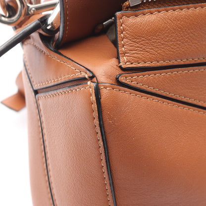 パズルバッグ スモール ハンドバッグ レザー ブラウン 2WAY ロエベ バッグ LOEWE