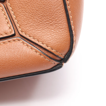 パズルバッグ スモール ハンドバッグ レザー ブラウン 2WAY ロエベ バッグ LOEWE