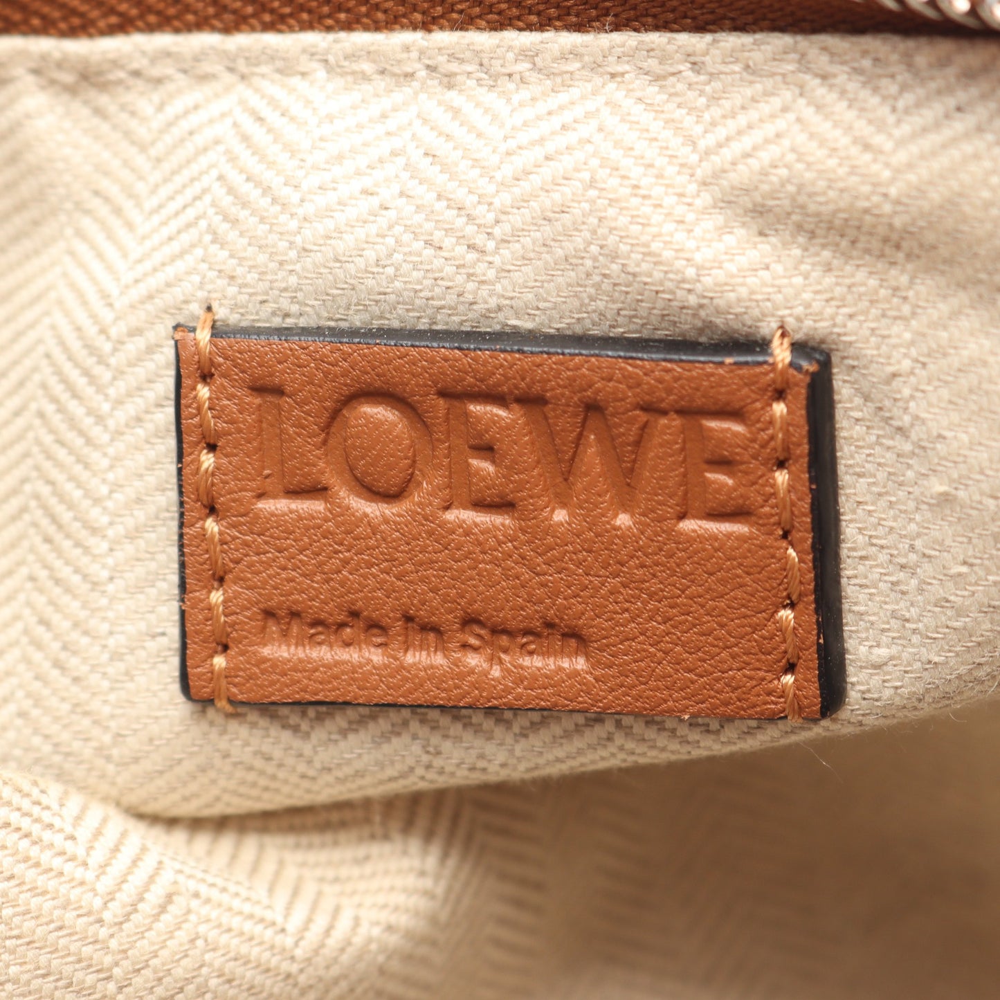 パズルバッグ スモール ハンドバッグ レザー ブラウン 2WAY ロエベ バッグ LOEWE