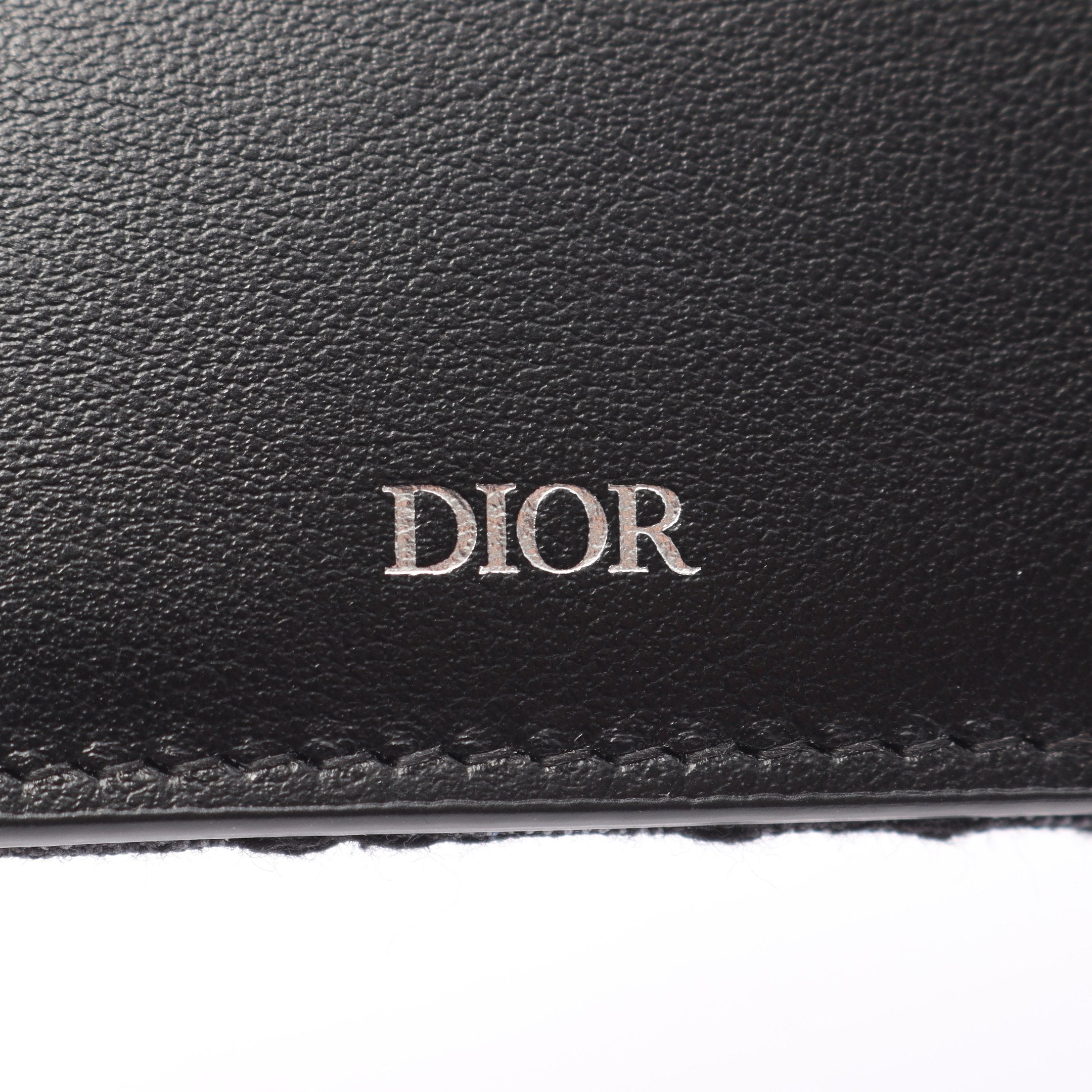 Dior 二つ折り財布 ブラック キャンバス Dior 二つ折り財布 黒 キャンバス/レザー 【公式通販】