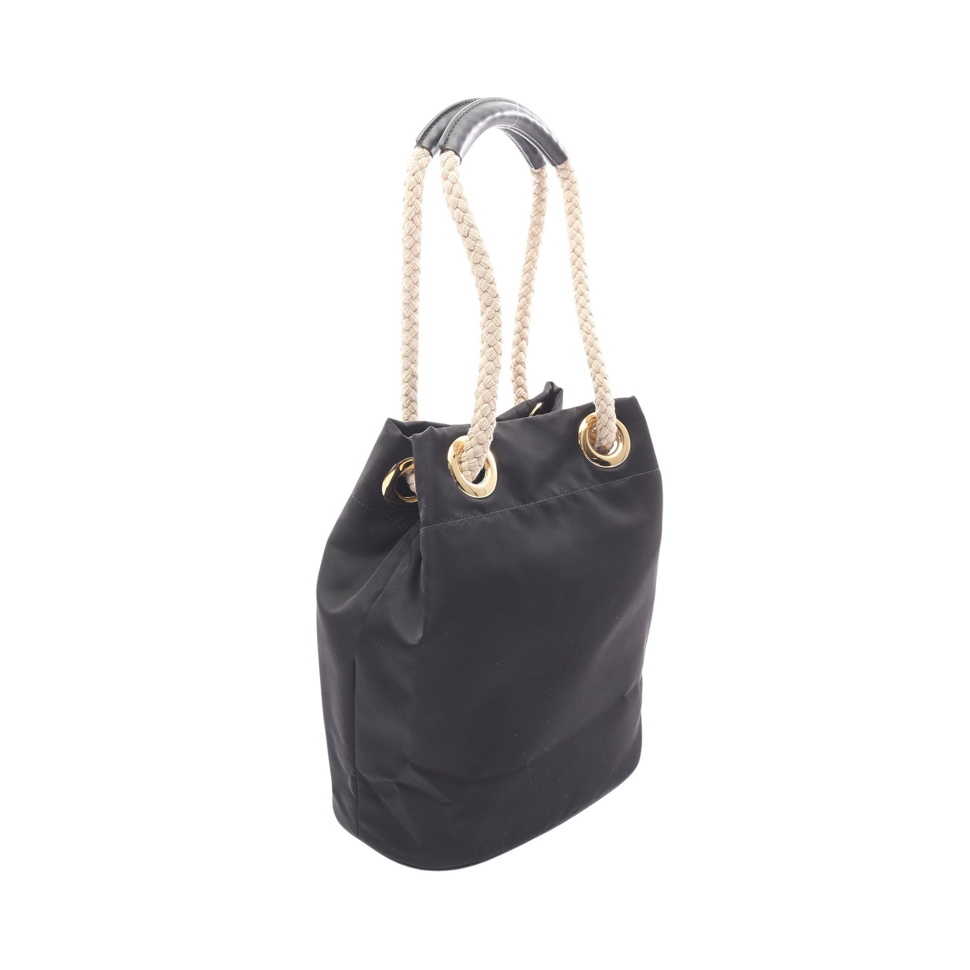 Re-Nylon TESSUTO ROPE マリナースモール バケットバッグ ショルダーバッグ ナイロン ブラック プラダ バッグ PRADA