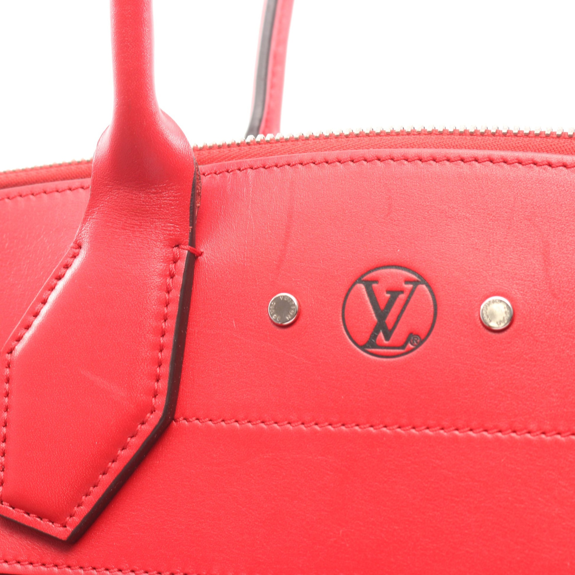 シティ スティーマーMM リュビ ハンドバッグ レザー レッド 2WAY ルイヴィトン バッグ LOUIS VUITTON