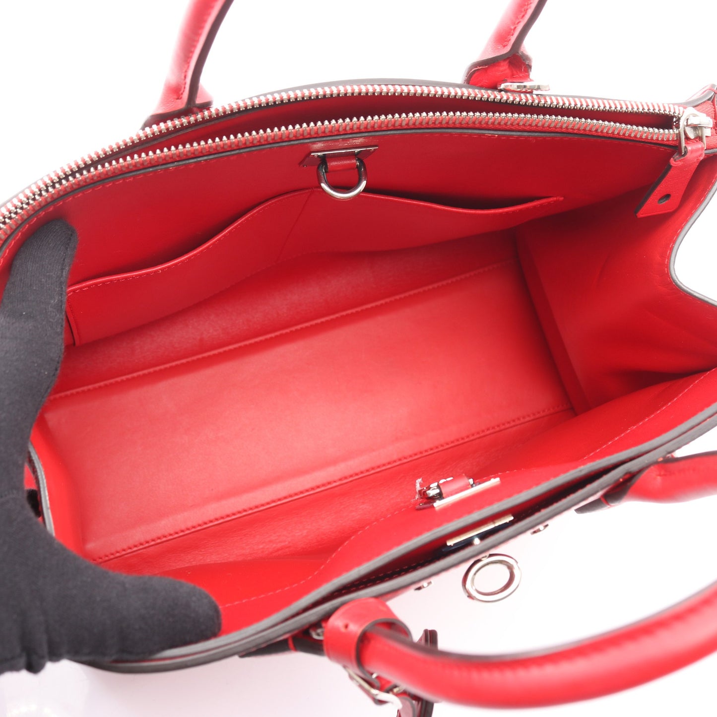 シティ スティーマーMM リュビ ハンドバッグ レザー レッド 2WAY ルイヴィトン バッグ LOUIS VUITTON