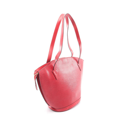 サンジャック ショッピング エピ カスティリアンレッド ショルダーバッグ レザー レッド ルイヴィトン バッグ LOUIS VUITTON